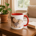 Customized Portrait Photo to Illustration Art Gift, Memorial Mother's Day Accent Coffee Mug (11, 15oz)-BeUnikArt