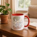 Custom Family Photo Turn To Line Art, Perfect Gift for Father, Mother's Day, Accent Coffee Mug (11, 15oz)-BeUnikArt