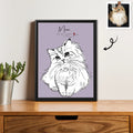 Custom Turn Your Pet Photo into Line Art Personalized Pet Digital File-BeUnikArt