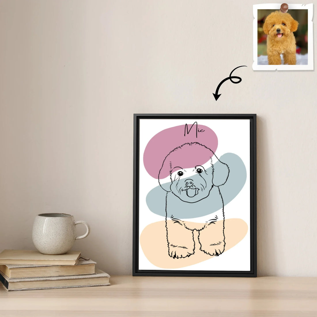 Custom Pet Portrait Minimalist Line Drawing for Pet Lovers, Turn Art Photo Gift Digital File-BeUnikArt