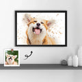 Custom Turn Photo to Art Illustration Style Canvas, Show Off Your Pet’s Personality, Fun Custom Canvas-BeUnikArt