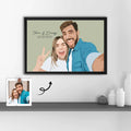 Personalized Couple Illustration Anniversary Gift, Custom Portrait from Photo on Digital File-BeUnikArt