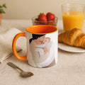 Customized Portrait Photo to Illustration Art Gift, Memorial Mother's Day Accent Coffee Mug (11, 15oz)-BeUnikArt