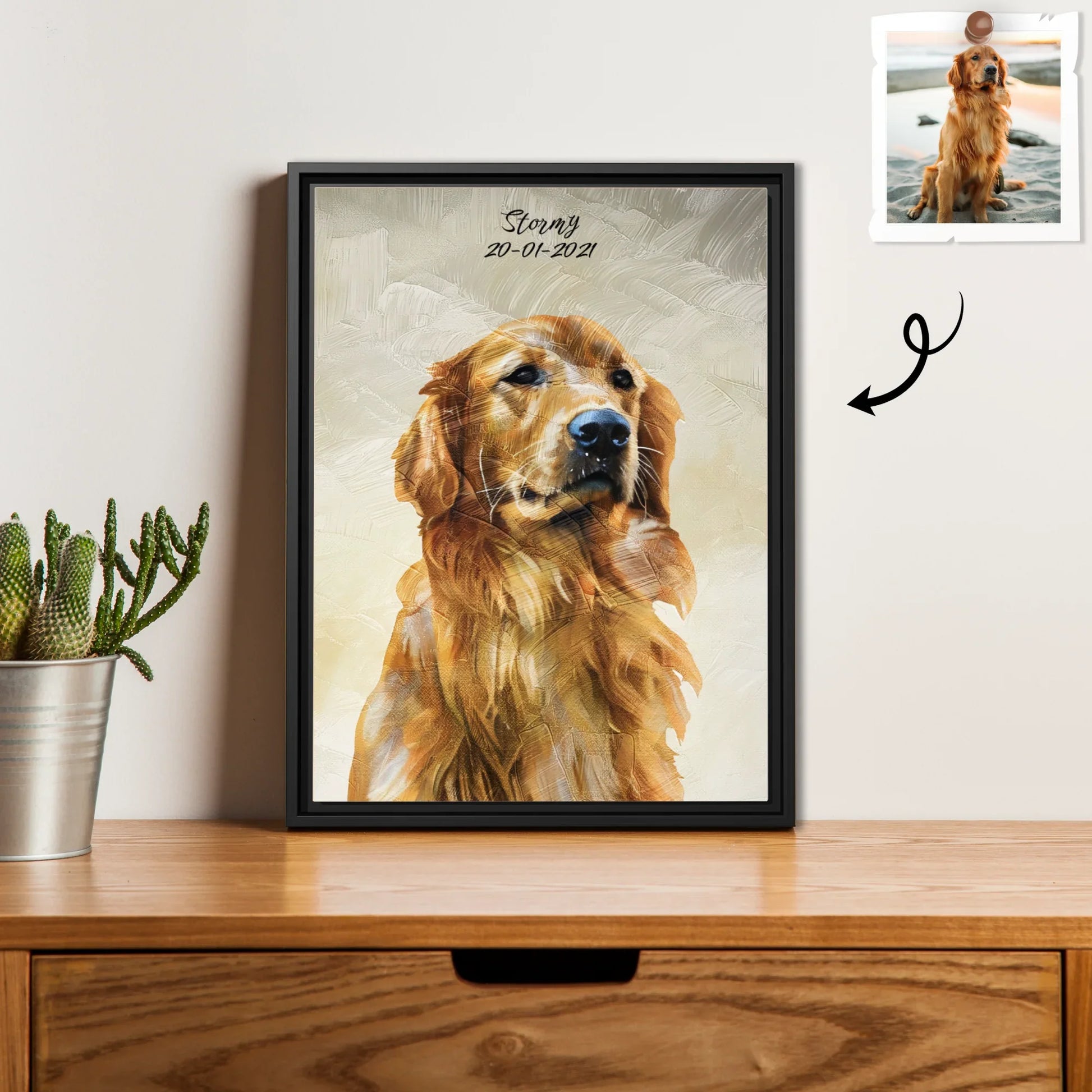 Personalize Your Pet’s Portrait, Turn Photo to Art Oil Painting Style Canvas, Custom Gift for Dog and Cat Lovers-BeUnikArt