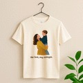 Custom Portrait from Photo, Personalized Illustration Painting Art, Memorial Mother's Day Gift Unisex Crewneck T-shirt S-5XL-BeUnikArt