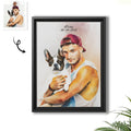 Personalized Your Pet Picture, Turn Photo to Water Color Style Art Potrait, Thoughtful Canvas Gift-BeUnikArt