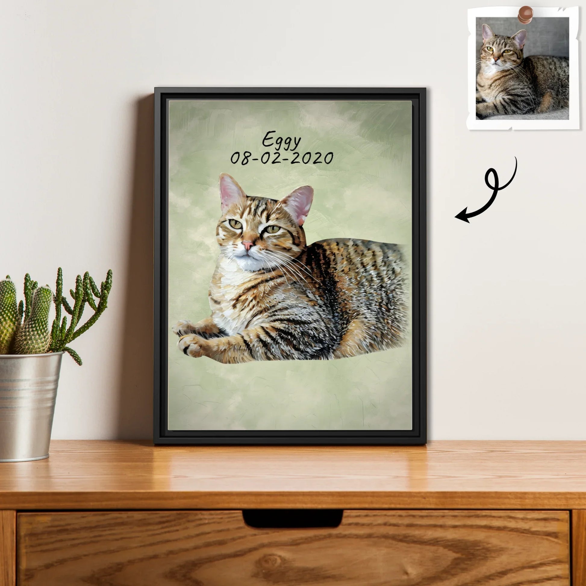Celebrate Your Furry Friend, Turn Photo into Oil Painting Style Canvas, Unique Pet Lover Wall Decor Canvas-BeUnikArt