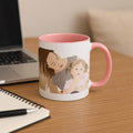 Customized Portrait Photo to Illustration Art Gift, Memorial Mother's Day Accent Coffee Mug (11, 15oz)-BeUnikArt