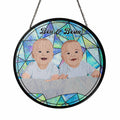 Customized Turn Art Baby Portrait From Photo, Unique Baby Shower Gift, Glass Suncatcher Nursery Window Decor-BeUnikArt