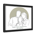 Minimalist Line Art from Your Photo Anniversary Family Gift Digital File-BeUnikArt