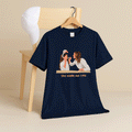 Custom Portrait from Photo, Personalized Illustration Painting Art, Memorial Mother's Day Gift Unisex Crewneck T-shirt S-5XL-BeUnikArt