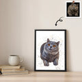 Custom Turn Photo to Art Illustration Style Canvas, Show Off Your Pet’s Personality, Fun Custom Canvas-BeUnikArt