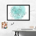 Personalized Friendship Line Art from Photo Best Friend Gift Canvas-BeUnikArt