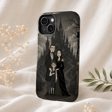 Personalized Family Sibling Gothic Tough Phone Case with Custom Text