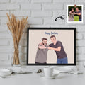 Turn Photo To Art Best Friend Portrait, Thoughtful Friendship Gift, Best Friends Present Canvas-BeUnikArt