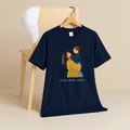 Personalized Illustration Art From Portrait Photo, Mom and Kid Memorial, Mothers Day Unisex Crewneck T-shirt S-5XL-BeUnikArt
