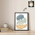 Custom Pet Portrait Minimalist Line Drawing for Pet Lovers, Turn Art Photo Gift Canvas-BeUnikArt
