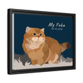 Turn Photo To Art Canvas For Pet Lovers, Personalized Cat Memorial Gift, Dog Loss Keepsake, Dog Mom Cat Dad Decorative Canvas-BeUnikArt