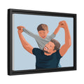 Personalized Turn Photo To Art Painting, Dad Potrait Photo Fathers Day Gift Canvas-BeUnikArt