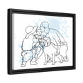 Custom Family Photo to Line Art, Couple Picture, Anniversaries Gift Canvas-BeUnikArt