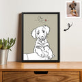 Custom Turn Your Pet Photo into Line Art Personalized Pet Digital File-BeUnikArt