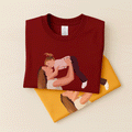 Custom Portrait from Photo, Personalized Illustration Painting Art, Memorial Mother's Day Gift Unisex Crewneck T-shirt S-5XL-BeUnikArt