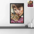 Celebrate Your Furry Friend, Turn Photo into Oil Painting Style Canvas, Unique Pet Lover Wall Decor Canvas-BeUnikArt
