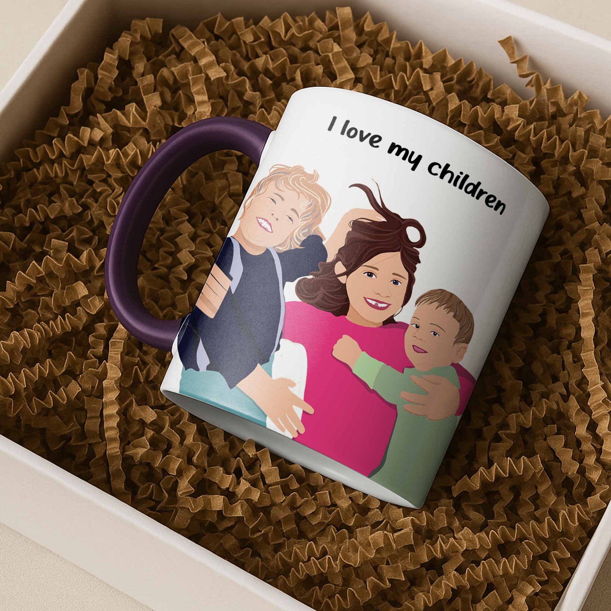 Custom Baby Portrait from Photo, Personalized Art Mug, Thoughtful Gift for Baby Shower, Accent Coffee Mug (11, 15oz)-BeUnikArt