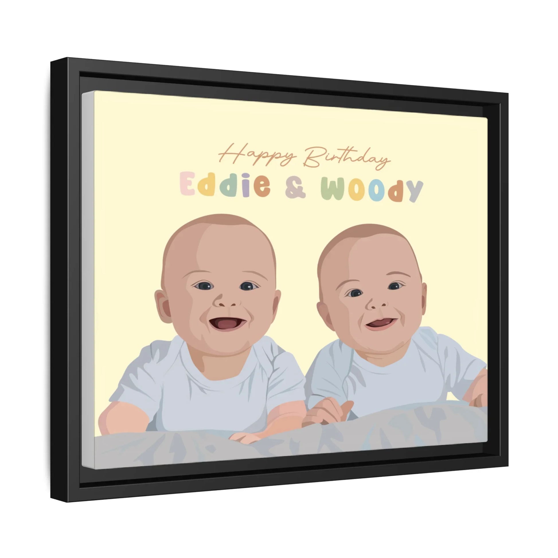 Custom Baby Portrait Photo Art, Personalized Baby Illustration Painting, Baby Shower Gift, Newborn Keepsake Digital File-BeUnikArt