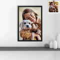 Personalize Your Pet’s Portrait, Turn Photo to Art Oil Painting Style Canvas, Custom Gift for Dog and Cat Lovers-BeUnikArt