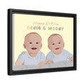 Custom Baby Portrait Photo Art, Personalized Baby Illustration Painting, Baby Shower Gift, Newborn Keepsake Canvas-BeUnikArt