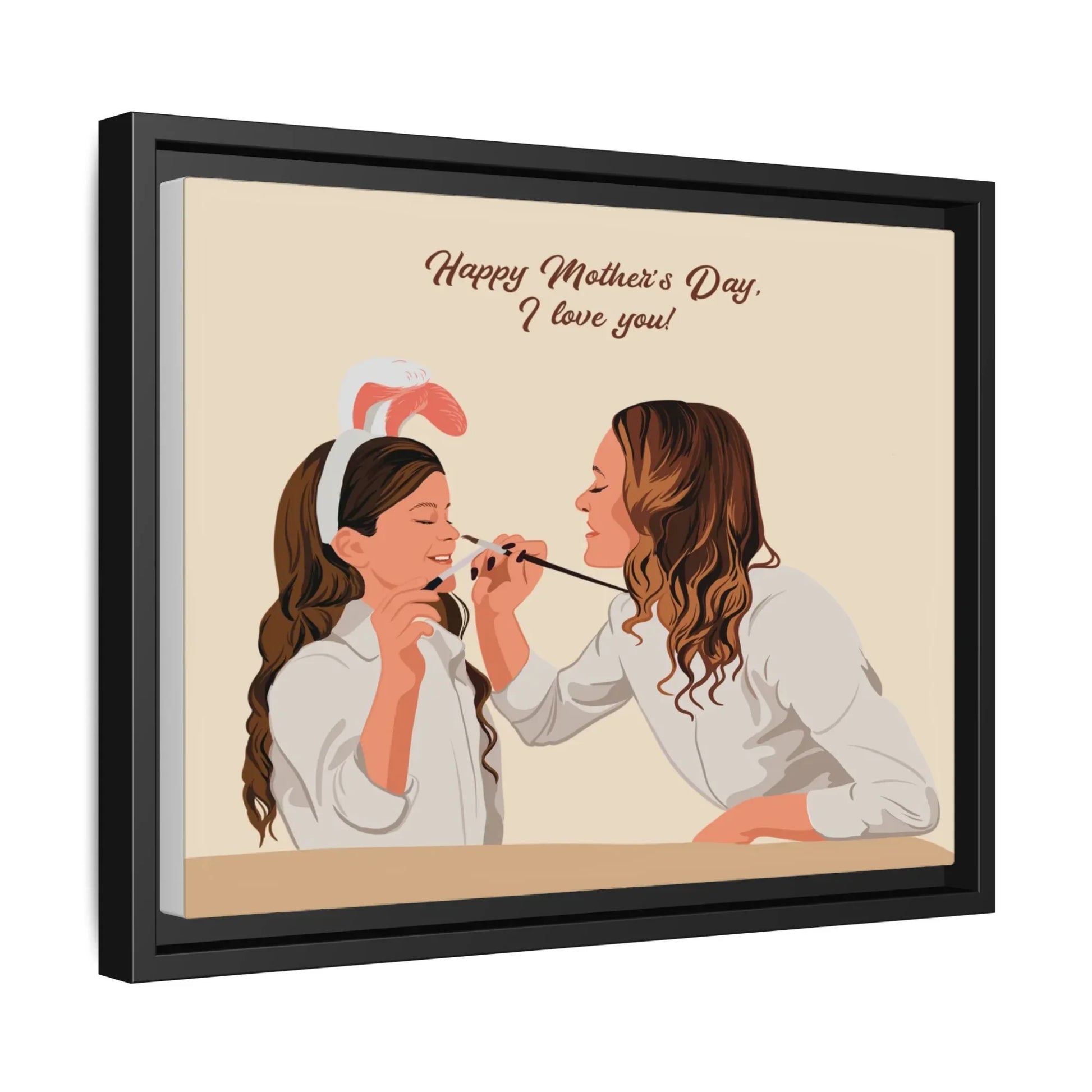 Custom Portrait from Photo, Personalized Illustration Painting Art, Memorial Mother's Day Gift Canvas-BeUnikArt