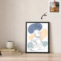 Customized Baby Portrait Newborn Keepsake Gift Canvas-BeUnikArt