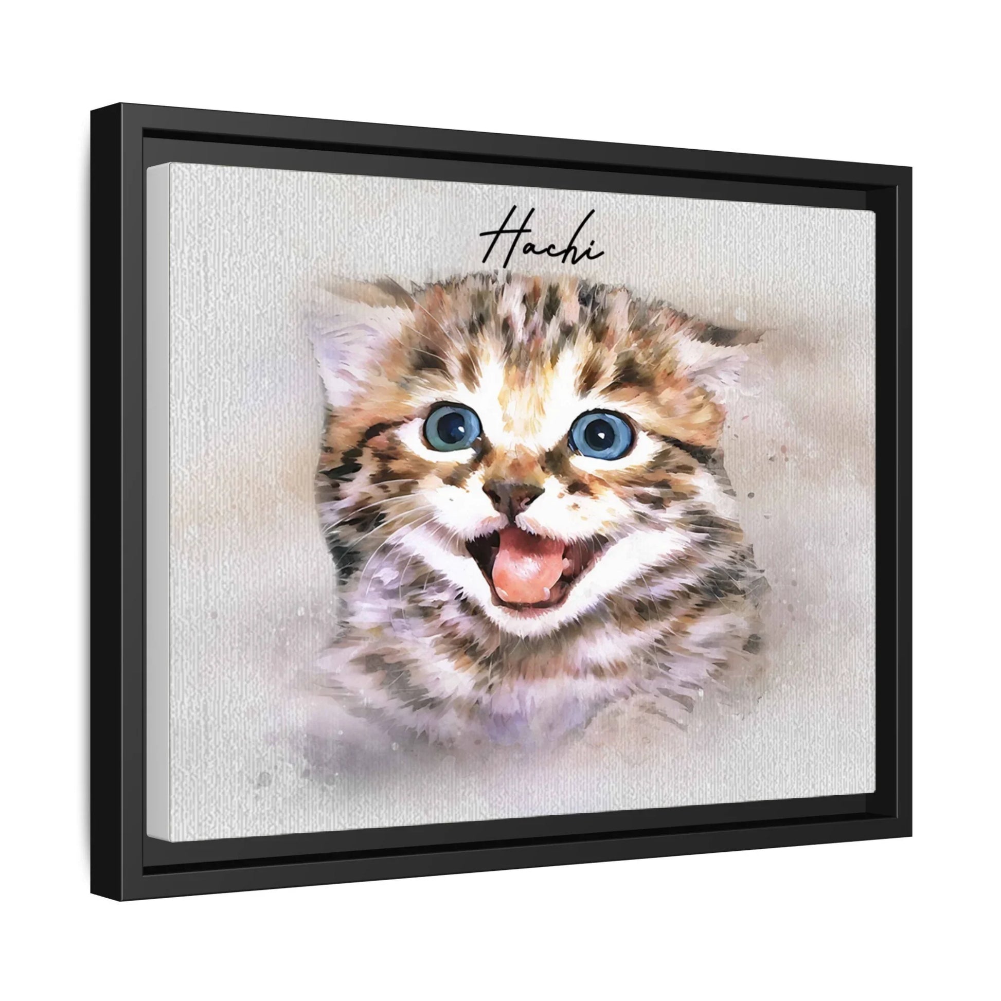 Custom Art Express Your Love for Pets, Turn Photo to Water Color Art, Unique Piece for Pet Canvas-BeUnikArt