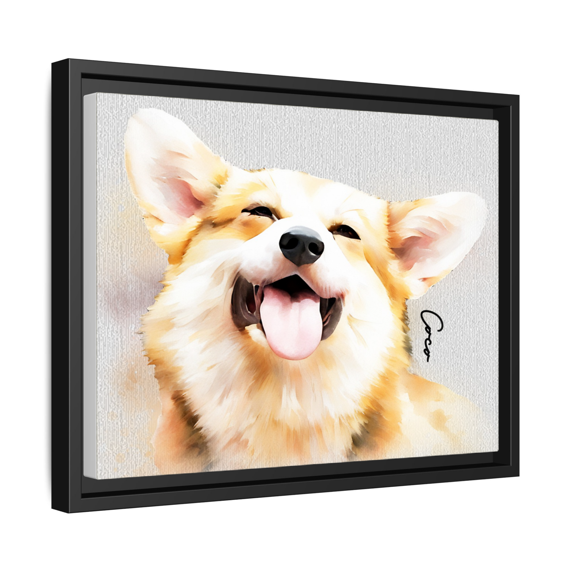 Turn Your Pet Adventures to Art, Custom Dog Cat Water Color Style Canvas for Fun Loving Homes, Pet Lover Canvas-BeUnikArt
