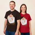 Customized Portrait Photo to Illustration Art Painting, Happy Mothers Day Gift Unisex Crewneck T-shirt S-5XL-BeUnikArt