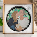 Custom Photo Potrait To Illustration Art, Mother's Day Perfect Gift, Turn Art Photo With Glass Suncatcher, Window Hanging Decoration-BeUnikArt