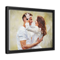 Customized Photo Turn Your First Date or Wedding Photo to Art, Personalized Oil Painting Style Couple Canvas-BeUnikArt