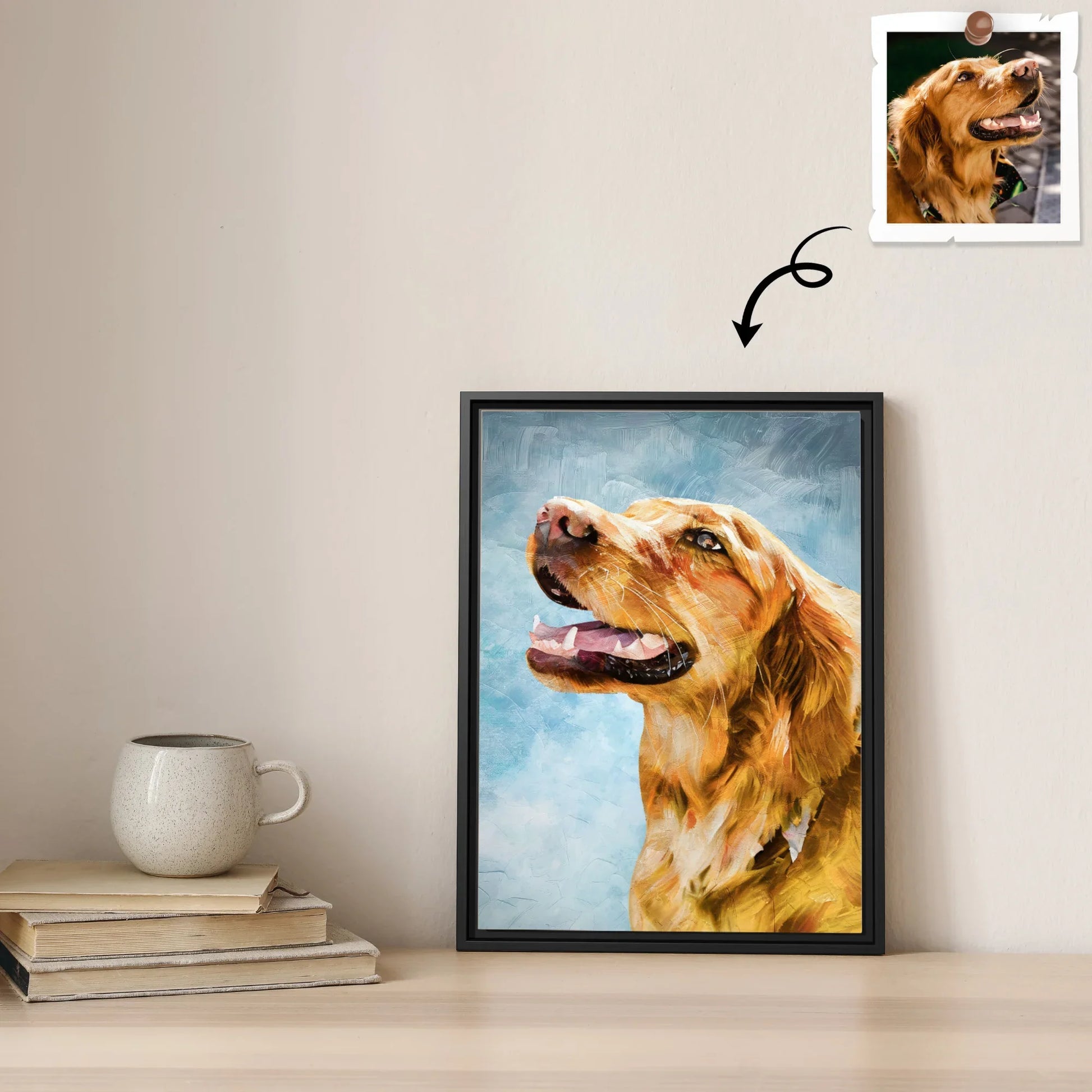 Celebrate Your Furry Friend, Turn Photo into Oil Painting Style Canvas, Unique Pet Lover Wall Decor Canvas-BeUnikArt