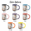 Personalized Illustration Art From Portrait Photo, Mom and Kid Memorial, Mothers Day Accent Coffee Mug (11, 15oz)-BeUnikArt