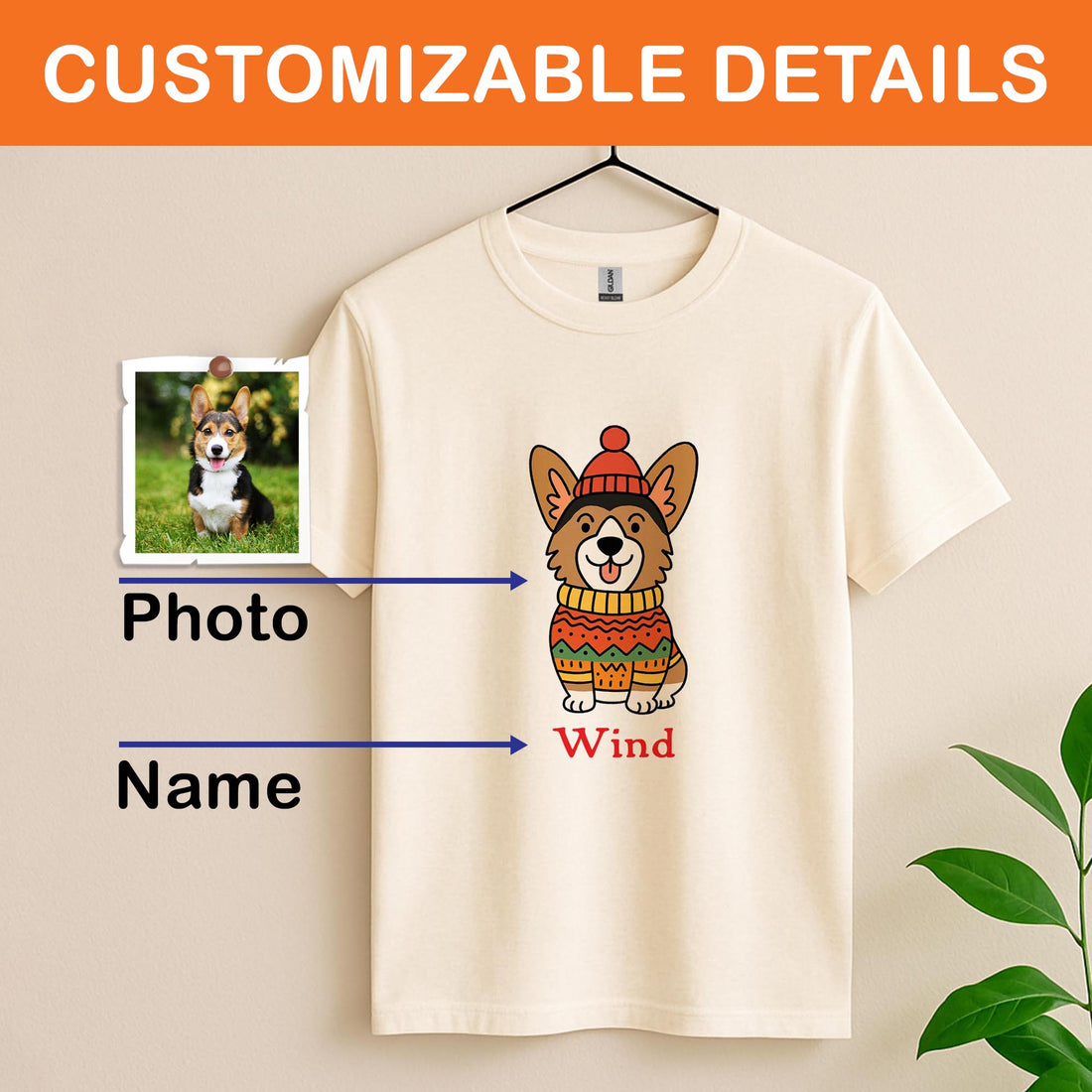 Custom Turn Photo into Christmas Art Pet Doodle Adults And Kids T-shirt and Sweatshirt
