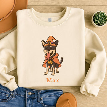 Custom Turn Photo into Halloween Art Pet Doodle Adults And Kids T-shirt and Sweatshirt