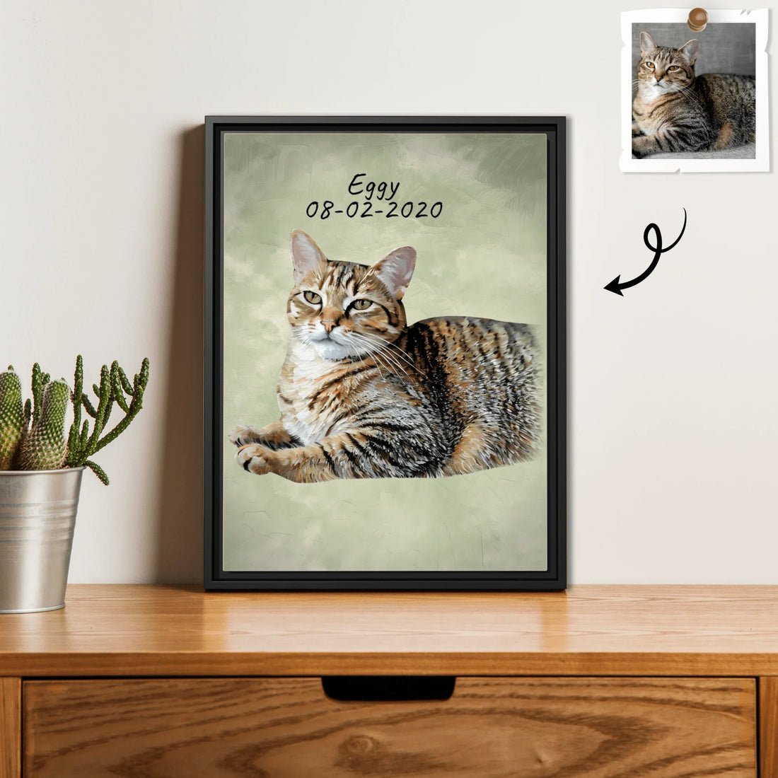 Celebrate Your Furry Friend, Turn Photo into Oil Painting Style Digital File, Unique Pet Lover Wall Decor Digital File - BeUnikArt