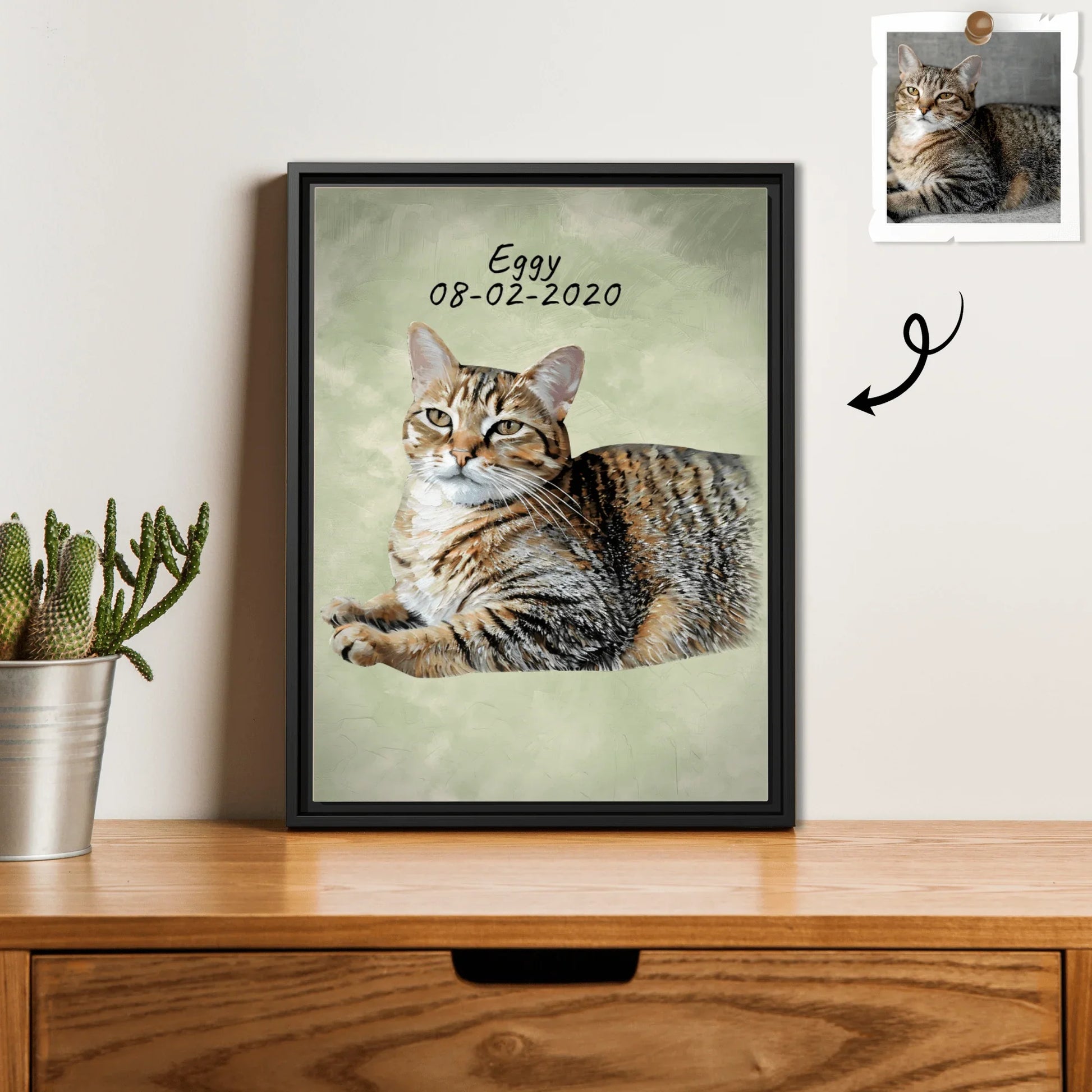 Celebrate Your Furry Friend, Turn Photo into Oil Painting Style Digital File, Unique Pet Lover Wall Decor Digital File - BeUnikArt