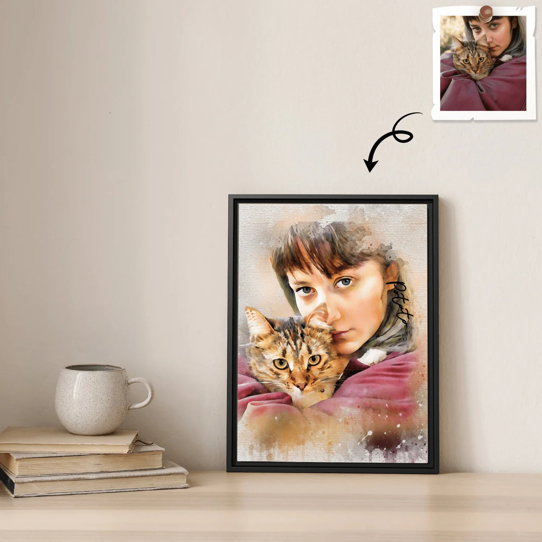 Custom Art Express Your Love for Pets, Turn Photo to Water Color Art, Unique Piece for Pet Digital File - BeUnikArt