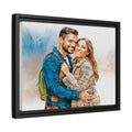 Custom Couple Portrait Turn Photo to Unique Watercolor Style Art, Perfect Gift Canvas - BeUnikArt