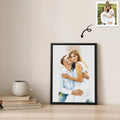 Custom Couple Portrait Turn Photo to Unique Watercolor Style Art, Perfect Gift Canvas - BeUnikArt