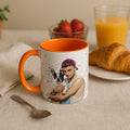 Custom Pet Illustration from Photo, Fun Gift Idea, Accent Coffee Mug (11, 15oz) - BeUnikArt