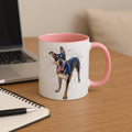 Custom Pet Illustration from Photo, Fun Gift Idea, Accent Coffee Mug (11, 15oz) - BeUnikArt