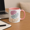Custom Pet Portrait Minimalist Line Drawing for Pet Lovers, Turn Art Photo Gift, Accent Coffee Mug (11, 15oz) - BeUnikArt